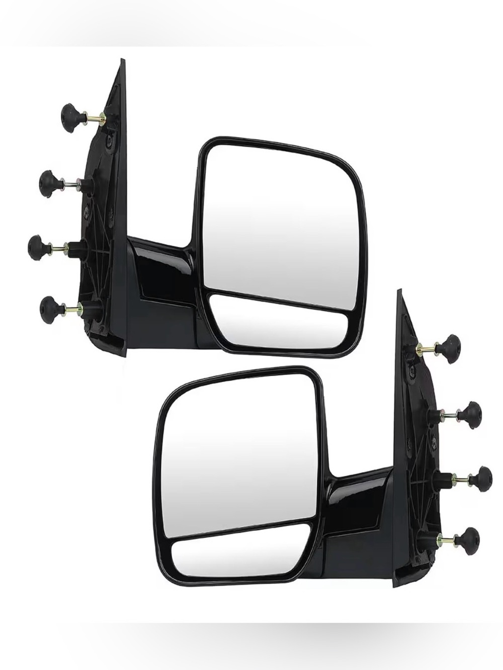 Pair of Black Tow Mirror Replacements